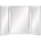21" Gray Freestanding Framed Makeup Shaving Tabletop Mirror