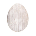 12" X 9" White Easter Solid Wood Hanging Dimensional Sculpture