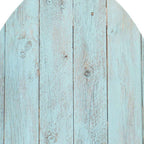 12" X 9" Turquoise Reclaimed Wood Egg Shaped Wall Decor