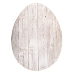 12" X 9" White Easter Solid Wood Hanging Dimensional Sculpture