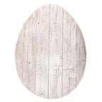 12" X 9" White Easter Solid Wood Hanging Dimensional Sculpture