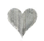 12" Whitewash Reclaimed Wood Heart Wall Decor