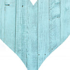 12" Turquoise Reclaimed Wood Heart Wall Decor
