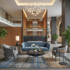70" Gray Velvet Sofa With Gold Legs