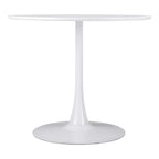 35" Steel Pedestal Base Dining Table