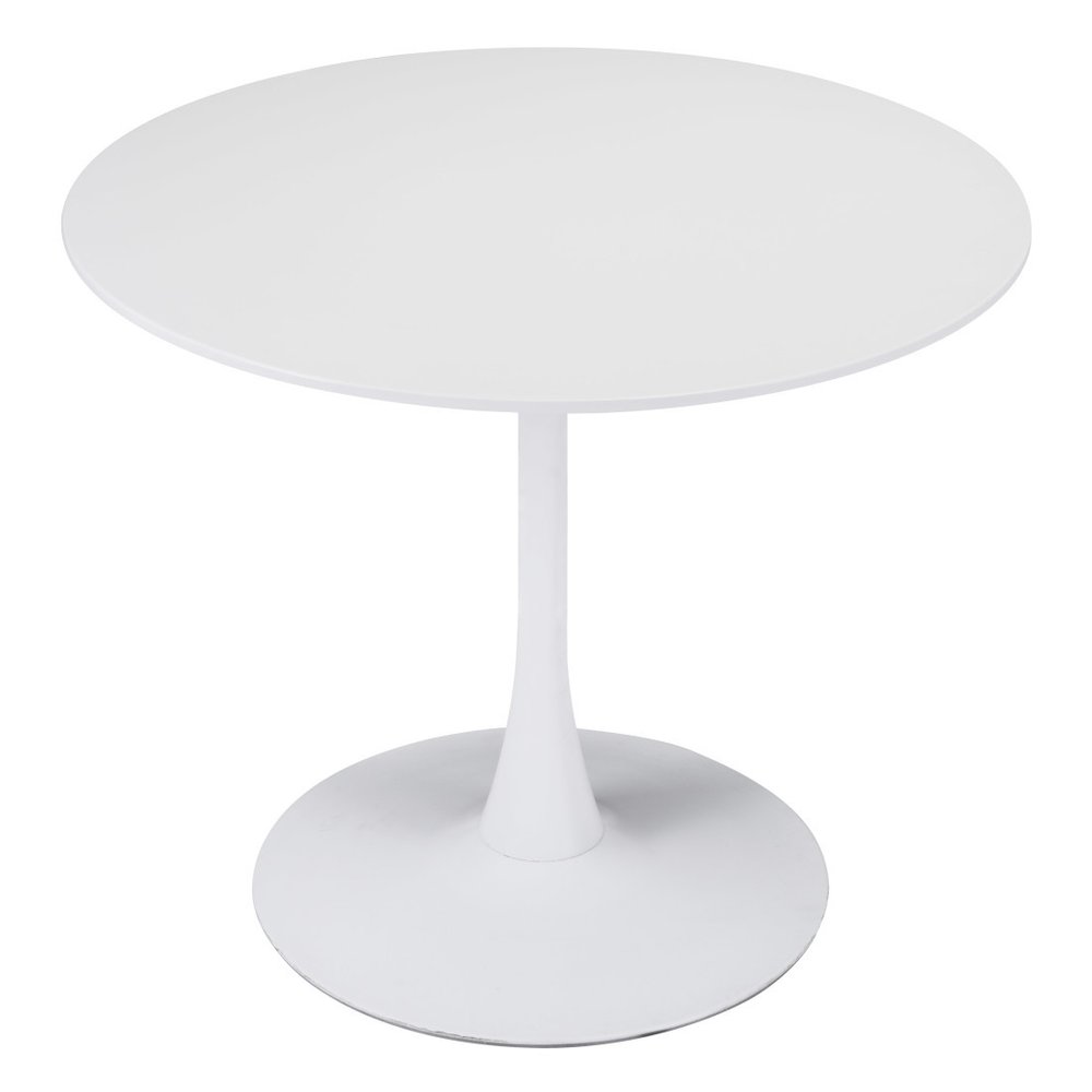 35" Steel Pedestal Base Dining Table