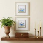 Set Of 2 Watercolor Shore Birds Framed Art