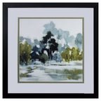 Reflections Watercolor Abstract Framed Art