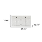 Modern Farmhouse White Buffet Server