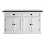 Modern Farmhouse Brown And White Buffet Server
