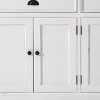 Modern Farmhouse Brown And White Buffet Server