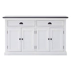 Modern Farmhouse Black And White Buffet Server