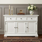 Modern Farm White Three Door Buffet Server