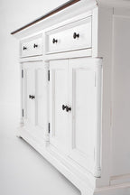 Modern Farm Brown And White Two Door Buffet Server