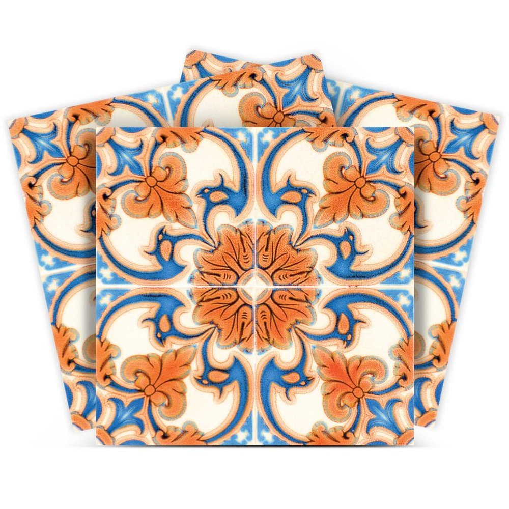 7" X 7" Queen Mosaic Removable  Peel And Stick Tiles