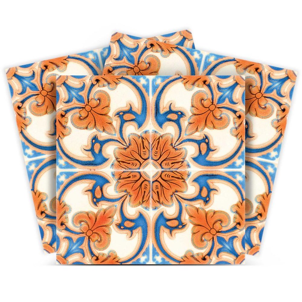 7" X 7" Queen Mosaic Removable  Peel And Stick Tiles