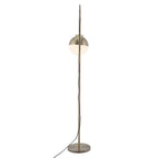 69" Bronze Steel Floor Lamp With Bronze Steel Globe Shade