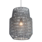 Gray Woven Sky Zig Zag Ceiling Lamp