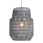 Gray Woven Sky Zig Zag Ceiling Lamp