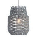 Gray Woven Sky Zig Zag Ceiling Lamp
