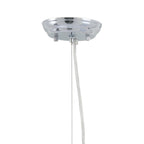 Silver Lantern Metal Chandelier With Silver Shades