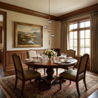 Gold Shaded Four Light Metal Dimmable Ceiling Light With Clear Shades