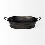14" Black Metal Basket