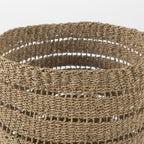 Set of Two Brown Wicker Baskets