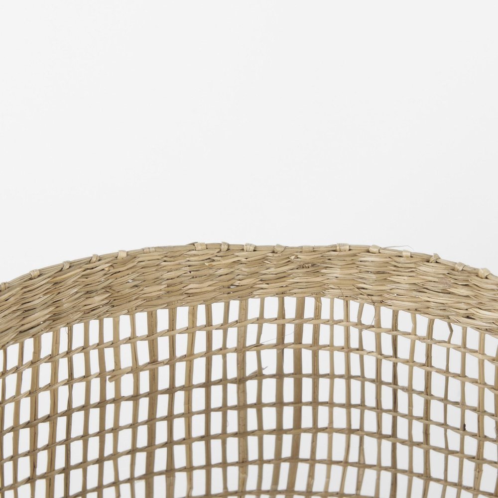 Set of Two Brown Wicker Basket
