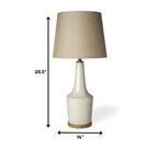 29" Brown Lamp Base LED With Brown Shade