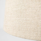 26" Beige Faux Coral Table Lamp With Empire Shade