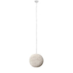 Whitewash Beaded Ball Hanging Pendent Light