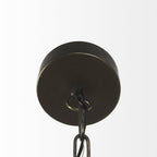 Antiqued Black Metal Hanging Industrial Caged Pendent Light