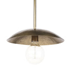Hammered Gold Metal Hanging Pendant Light