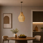 Gold Metal Wire Mesh Hanging Pendant Light