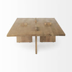 34" Natural Wood Coffee Table