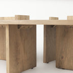 34" Natural Wood Coffee Table