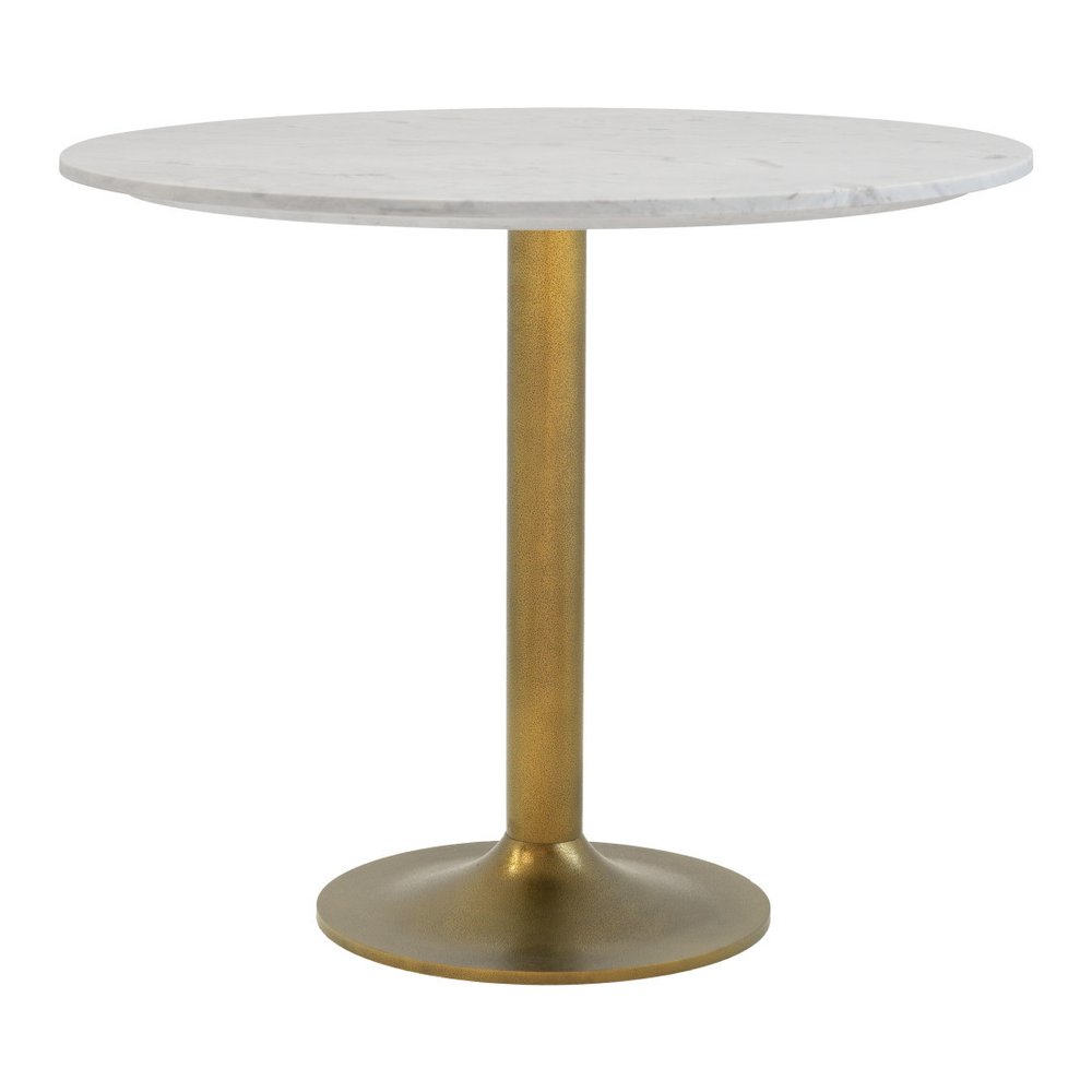 Marble and Aluminum Dining Table