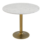 Marble and Aluminum Dining Table