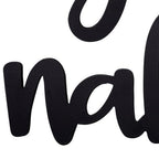 Black Metal Get Naked Wall Sign