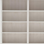 87" White Solid Wood Side Board with Hutch