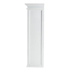 White Solid Wood Adjustable Two Tier Bookcase