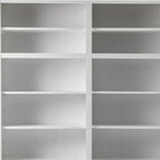 87" White Solid Wood Adjustable Four Tier Bookcase