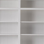 71" White Solid Wood Frame Dining Hutch With Multiple Shelves And Three Drawers