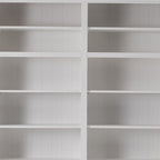 71" White Solid Wood Frame Dining Hutch With Multiple Shelves And Three Drawers