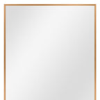 36" Gold Aluminum Framed Accent Mirror