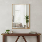 36" Gold Aluminum Framed Accent Mirror