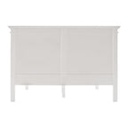 White Solid Wood Queen Bed Frame