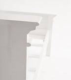 White Solid Wood Queen Bed Frame