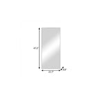 47" Silver Metal Accent Mirror